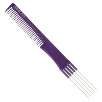 Расческа Dewal Beauty для начеса с металлическими зубцами, фиолетовая  19,0 см - Расчески - цена и заказ в Москве и Санкт-Петербурге, интернет-магазин ZaUglom