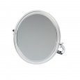 Зеркало Dewal Beauty настольное, в прозрачной оправе, на металлической подставке, 165x163мм