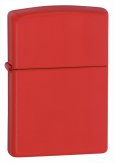 Зажигалка ZIPPO Classic, латунь с покрытием Red Matte, красный, матовая, 36х12x56 мм