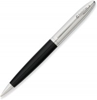 Шариковая ручка FranklinCovey Lexington. Цвет - черный + хром - Шариковые ручки