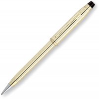 Шариковая ручка Cross Century II. Цвет - золотистый. - Шариковые ручки 