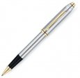Ручка-роллер Cross Townsend. Цвет - серебристый с золотистой отделкой.