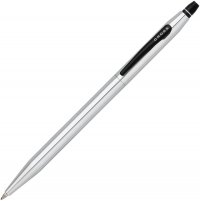 Ручка-роллер Cross Click без колпачка с тонким стержнем. Цвет - серебристый - Ручка-роллер