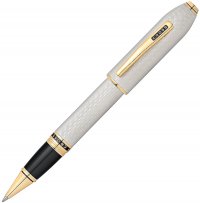 Ручка-роллер Selectip Cross Peerless 125. Цвет - платиновый/позолота - Ручка-роллер