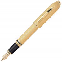 Перьевая ручка Cross Peerless 125. Цвет - золотистый, перо - золото 18К - Перьевые ручки