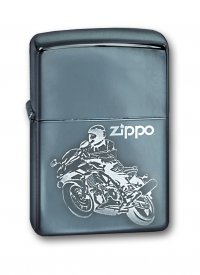 Зажигалка ZIPPO Moto High Polish Chrome, латунь с никеле-хром. покрыт., серебр., глянц., 36х56х12 мм - Зажигалки - цена и заказ в Москве и Санкт-Петербурге, интернет-магазин ZaUglom