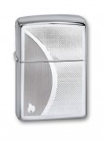 Зажигалка ZIPPO Shadow Gradiant High Polish Chrome, латунь,ник.-хром.покр.,серебр.,глянц.,36х56х12мм