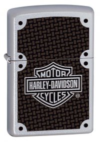 Зажигалка ZIPPO Harley-Davidson®, латунь/сталь с покрытием Satin Chrome™, серебристая, 36x12x56 мм - Зажигалки - цена и заказ в Москве и Санкт-Петербурге, интернет-магазин ZaUglom