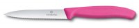 Нож для овощей VICTORINOX SwissClassic, лезвие 10 см с серейторной заточкой, розовый - Нож для овощей