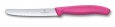 Нож для томатов и сосисок VICTORINOX SwissClassic, лезвие 11 см с серейторной заточкой, розовый