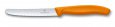 Нож для томатов и сосисок VICTORINOX SwissClassic, лезвие 11 см с серейторной заточкой, оранжевый