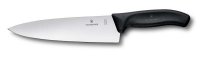 Нож разделочный VICTORINOX SwissClassic, широкое лезвие 20 см, чёрный - Нож разделочный