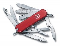 Нож-брелок VICTORINOX Mini Champ, 58 мм, 17 функций, красный - Карманные 58 мм