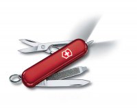 Нож-брелок VICTORINOX Signature Lite, 58 мм, 7 функций, красный - Карманные 58 мм