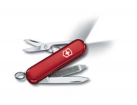 Нож-брелок VICTORINOX Swiss Lite, 58 мм, 7 функций, красный - Карманные 58 мм