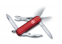 Нож-брелок VICTORINOX Midnight Manager, 58 мм, 10 функций, красный - Карманные 58 мм