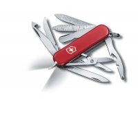 Нож-брелок VICTORINOX Midnight Mini Champ, 58 мм, 17 функций, красный - Карманные 58 мм