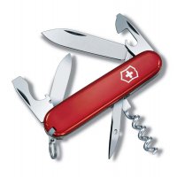 Нож перочинный VICTORINOX Tourist, 84 мм, 12 функций, красный - Армейские 84/85 мм