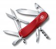 Нож перочинный VICTORINOX Evolution S14, 85 мм, 14 функций, с фиксатором лезвия, красный