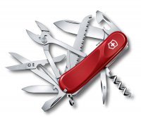 Нож перочинный VICTORINOX Evolution S52, 85 мм, 20 функций, с фиксатором лезвия, красный - Армейские 84/85 мм