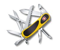 Нож перочинный VICTORINOX EvoGrip 18, 85 мм, 15 функций, жёлтый с чёрными вставками - Армейские 84/85 мм