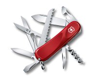 Нож перочинный VICTORINOX Evolution 17, 85 мм, 15 функций, красный - Армейские 84/85 мм