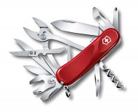 Нож перочинный VICTORINOX Evolution S557, 85 мм, 21 функция, с фиксатором лезвия, красный - Армейские 84/85 мм