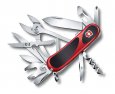 Нож перочинный VICTORINOX Evolution S557, 85 мм, 21 функция, с фиксатором лезвия, красный с чёрным