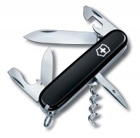 Нож перочинный VICTORINOX Spartan, 91 мм, 12 функций, чёрный - Армейские 91/93 мм