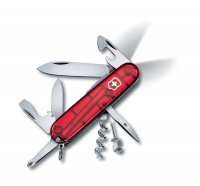 Нож перочинный VICTORINOX Spartan Lite, 91 мм, 15 функций, полупрозрачный красный - Армейские 91/93 мм