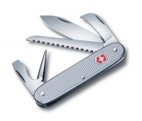 Нож перочинный VICTORINOX Pioneer, 93 мм, 7 функций, алюминиевая рукоять, серебристый - Карманные 91/93 мм