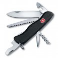 Нож перочинный VICTORINOX Forester, 111 мм, 12 функций, с фиксатором лезвия, чёрный