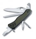 Нож перочинный VICTORINOX Swiss Soldier``s Knife 08, 111 мм, 10 функций, зелёный с чёрными вставками