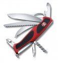 Нож перочинный VICTORINOX RangerGrip 53 Hunter, 130 мм, 13 функций, с фиксаторо, красный с чёрным