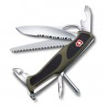 Нож перочинный VICTORINOX RangerGrip 178, 130 мм, 12 функций, с фиксатором, зелёный с чёрным