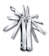 Мультитул VICTORINOX SwissTool Spirit X, 105 мм, 26 функций, в кожаном чехле - Мультитулы