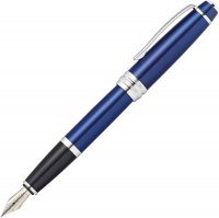 Перьевая ручка Cross Bailey. Цвет - синий, перо - нержавеющая сталь, среднее - Перьевые ручки