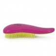 Щетка массажная DEWAL BEAUTY, для легкого расчесывания волос, мини с ручкой цвет розово-желтый