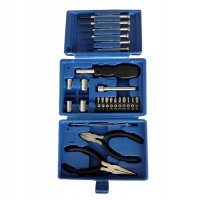 Набор инструментов Stinger, 26 предметов, в пластиковом кейсе, 164x49x107 мм, синий - Наборы инструментов