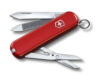 Нож-брелок VICTORINOX Executive 81, 65 мм, 7 функций, красный - Карманные 58 мм