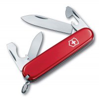 Нож перочинный VICTORINOX Recruit, 84 мм, 10 функций, красный - Армейские 84/85 мм