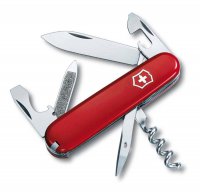 Нож перочинный VICTORINOX Sportsman, 84 мм, 12 функций, красный - Армейские 84/85 мм