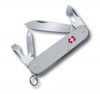 Нож перочинный VICTORINOX Cadet Alox, 84 мм, 9 функций, алюминиевая рукоять, серебристый - Limited Edition