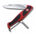 Нож перочинный VICTORINOX RangerGrip 52, 130 мм, 5 функций, с фиксатором лезвия, красный с чёрным