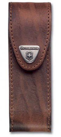 Чехол на ремень VICTORINOX для ножей 111 мм толщиной 4-6 уровней, кожаный, коричневый - Чехлы