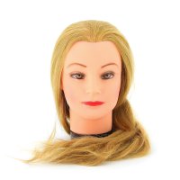 Голова учебная DEWAL "блондинка", натурал.волосы 50-60 см - Головы учебные - цена и заказ в Москве и Санкт-Петербурге, интернет-магазин ZaUglom