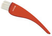 Кисть для окрашивания DEWAL, прозрачная красная, с белой прямой щетиной, узкая 35мм - Кисти для окрашивания