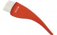 Кисть для окрашивания DEWAL, прозрачная красная, с белой прямой щетиной, широкая 50мм - Кисти для окрашивания