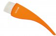 Кисть для окрашивания DEWAL, прозрачная оранжевая, с белой прямой щетиной, широкая 50мм