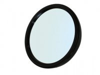 Зеркало заднего вида DEWAL, пластик, черное, с ручкой 23см - Зеркала